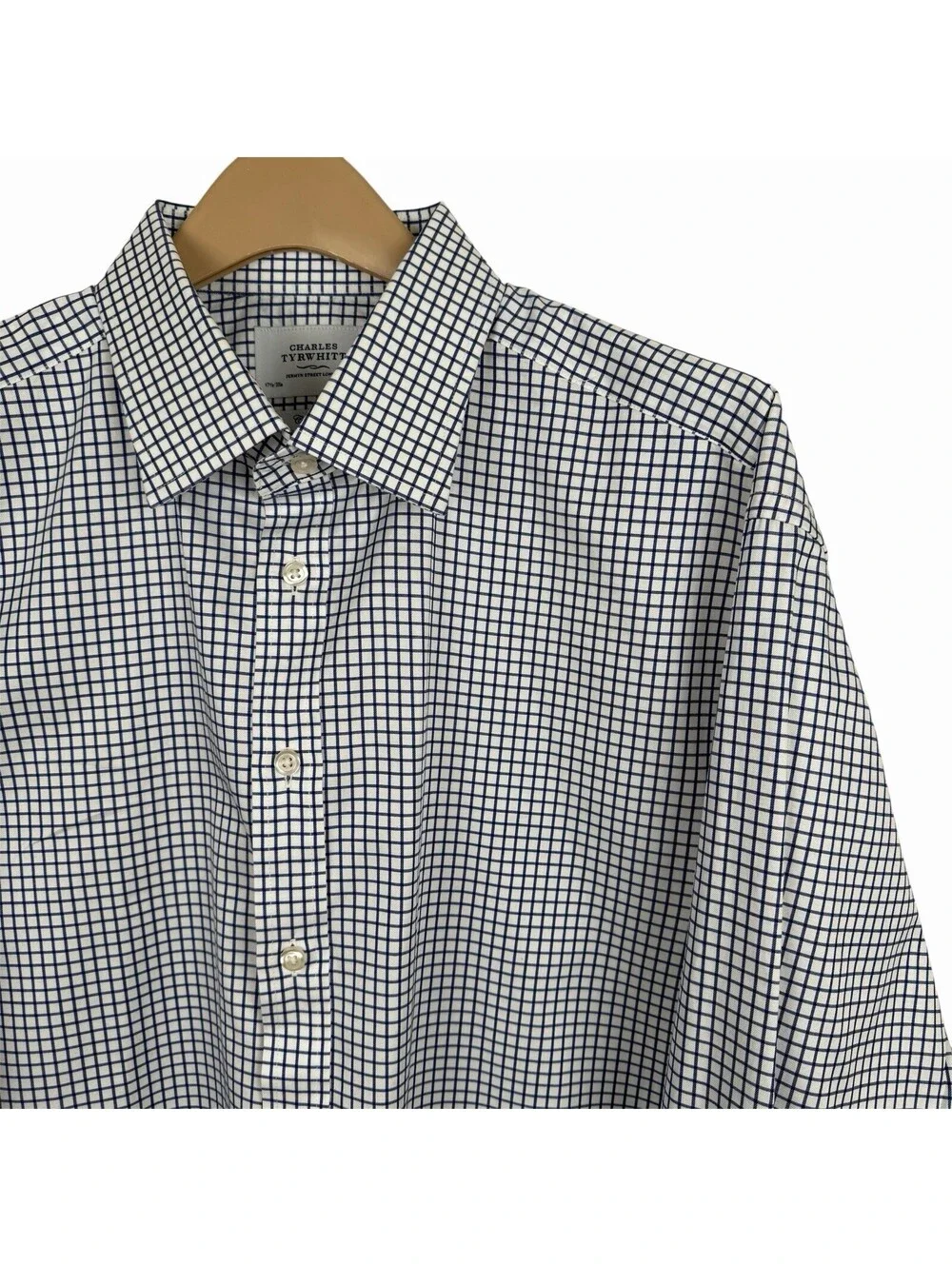 charles tyrwhitt mens dress shirts Twill 100% Cotton Premium Shirt Mens Slim Fit Cutaway Non Charles Tyrwhitt Mens Button-Down Dress